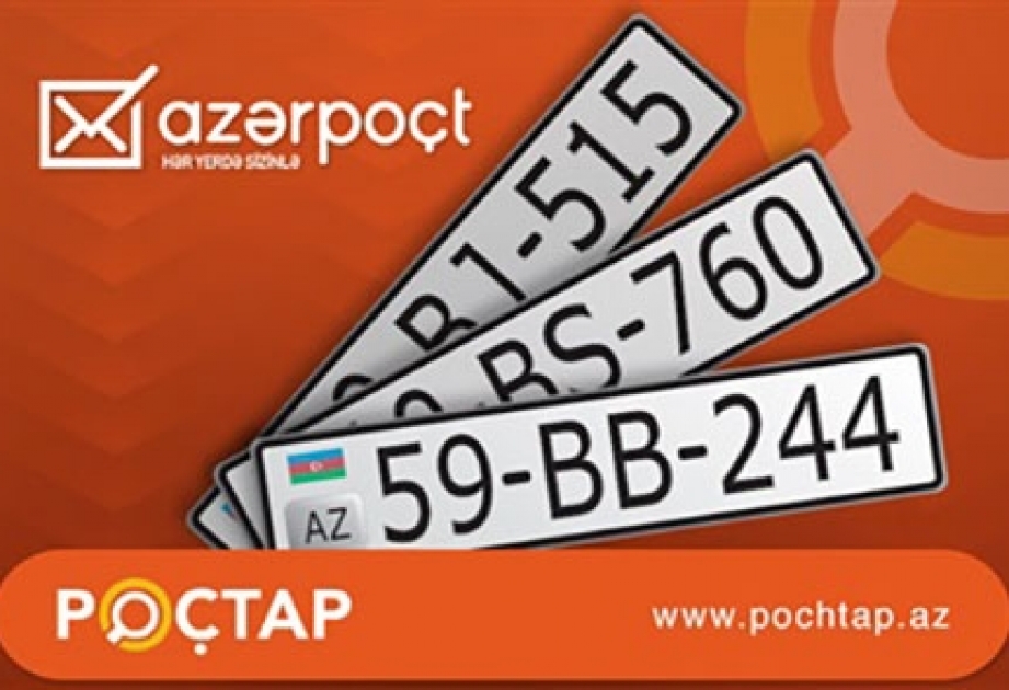 “Poçtap” vasitəsilə 7 avtomobil və bir motosiklet qeydiyyat nişanı tapılıb