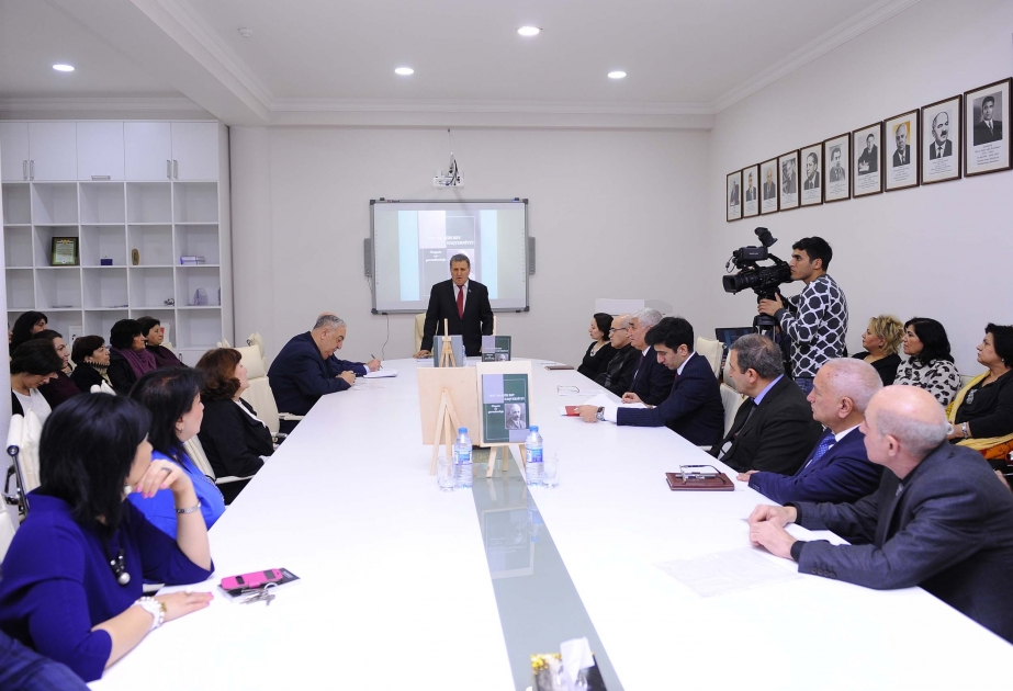 AMEA-da “Əbdürrəhim bəy Haqverdiyev. Həyatı və yaradıcılığı” kitabının təqdimatı olub