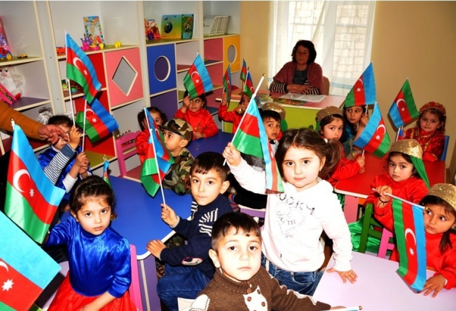 Tovuzun Qədirli kəndindəki körpələr evi-uşaq bağçası təmirdən sonra fidanların ixtiyarına verilib