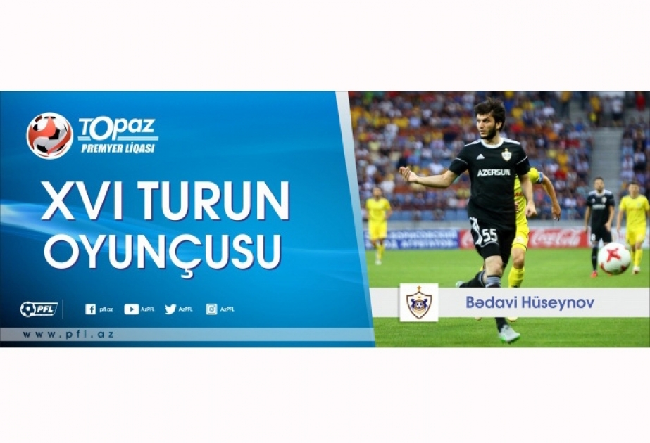 Bədavi Hüseynov həftənin ən yaxşı futbolçusu seçilib