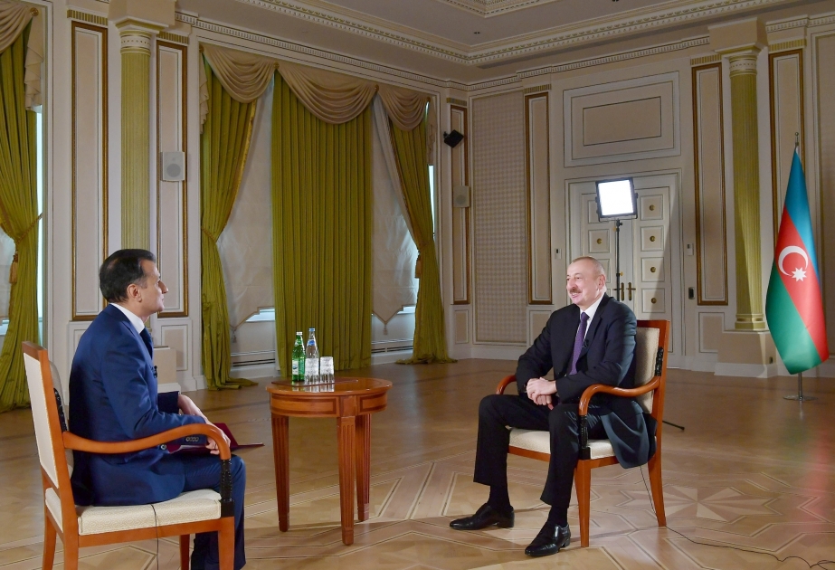 Ilham Aliyev fue entrevistado por Real TV