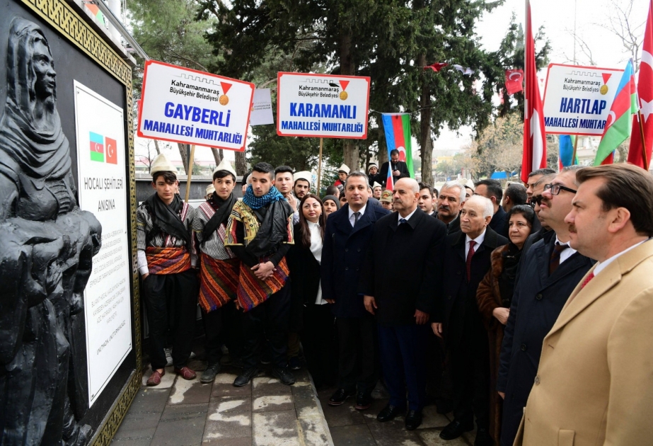 Türkiyədə Xocalı Parkının və Ana fəryadı abidəsinin açılışı olub
