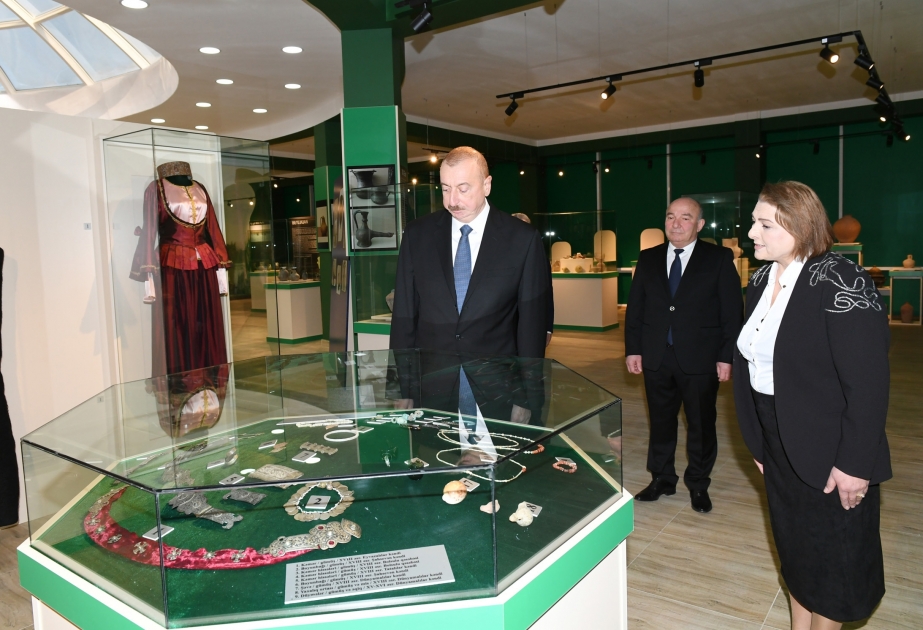President Ilham Aliyev opened Beylagan Museum of History and Local Lore after renovation VIDEO