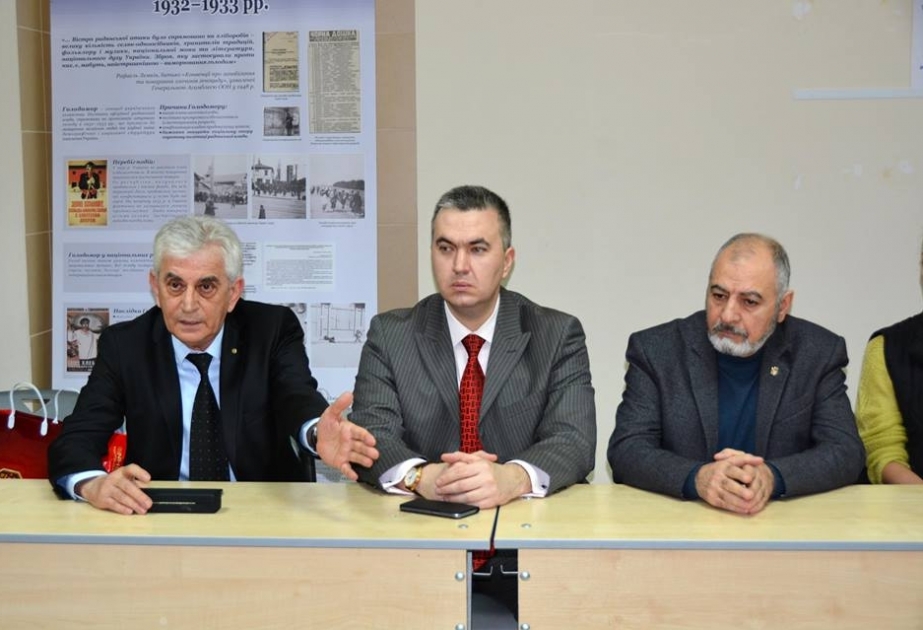 Dneprdə Ukrayna və yəhudi diaspor fəalları Xocalı soyqırımı barədə məlumatlandırılıb