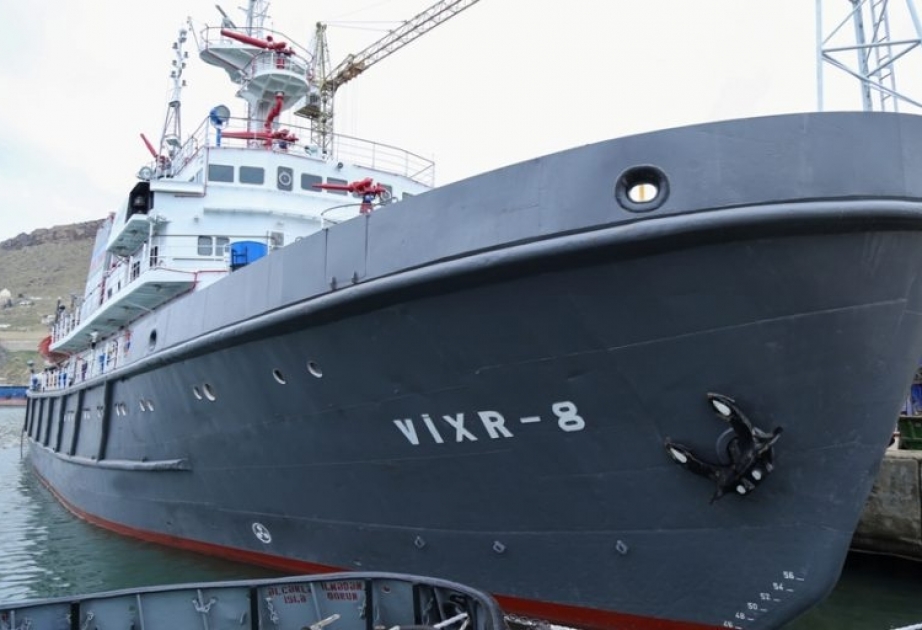 “Vixr-8” yanğınsöndürmə gəmisinin təmiri başa çatıb