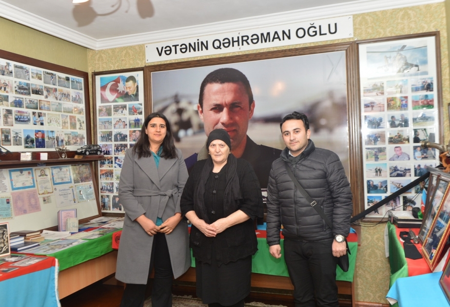 Hərbi Hava Qüvvələri Günü münasibətilə şəhid pilotların ailələri ziyarət olunub