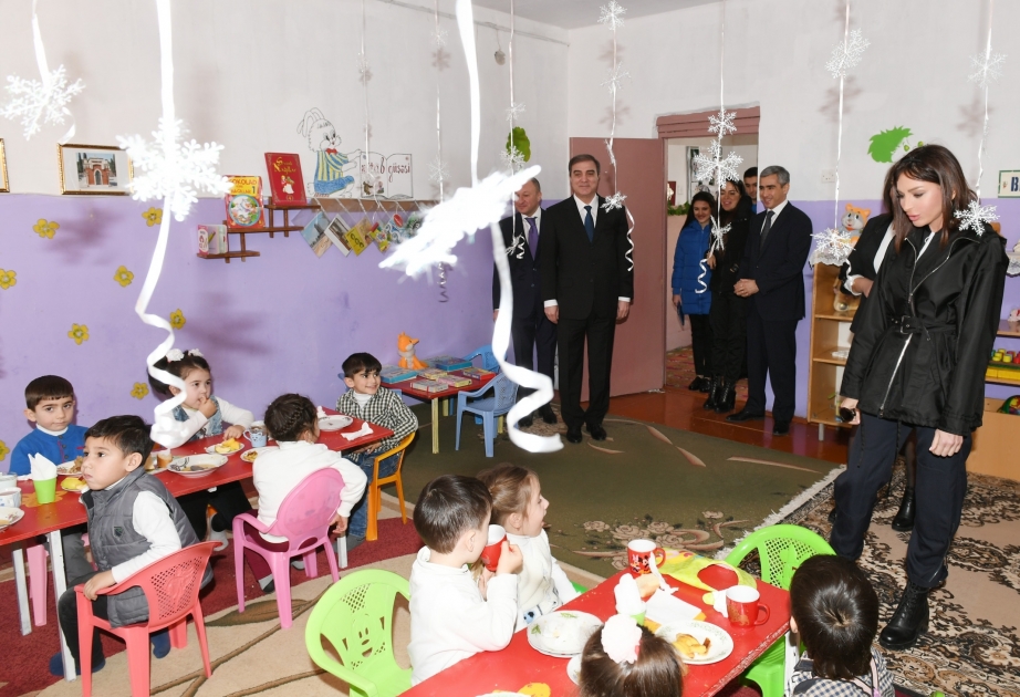 First Vice-President Mehriban Aliyeva visited orphanage-kindergarten No 32 in Ganja