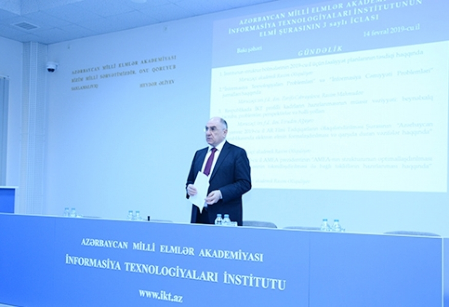 Akademik Rasim Əliquliyev: İnstitutun elmi-nəzəri fəaliyyəti gücləndirilməlidir