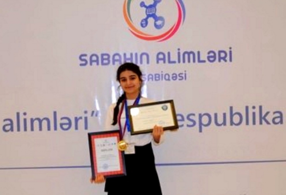Paytaxt məktəblisi respublika müsabiqəsinin qızıl medalçısı olub
