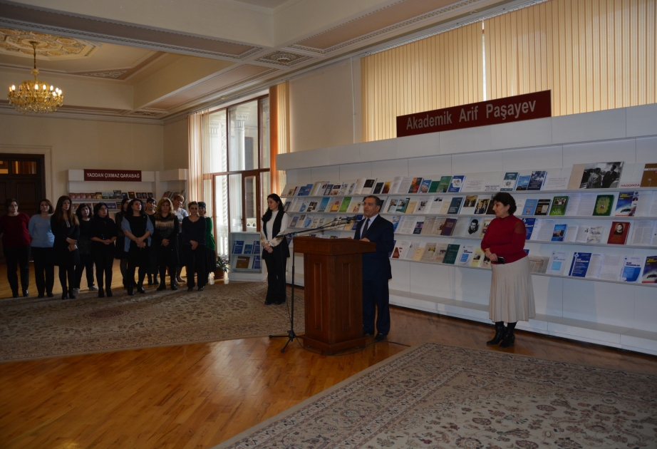 Milli Kitabxanada növbəti kitab sərgisi akademik Arif Paşayevin 85 illiyinə həsr edilib