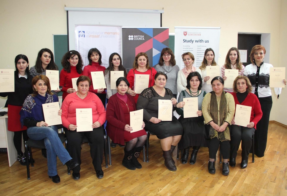 AzMİU-nun ingilis dili müəllimlərinə Lester Universitetinin sertifikatları təqdim edilib