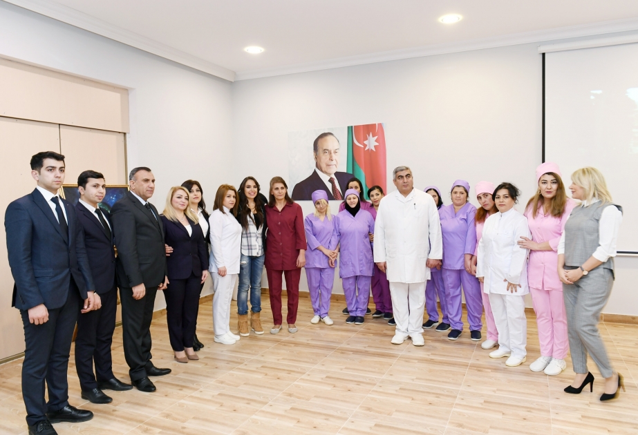 Buzovnadakı psixonevroloji sosial xidmət müəssisəsinin yenidənqurmadan sonra açılışı olub Heydər Əliyev Fondunun vitse-prezidenti Leyla Əliyeva açılışda iştirak edib