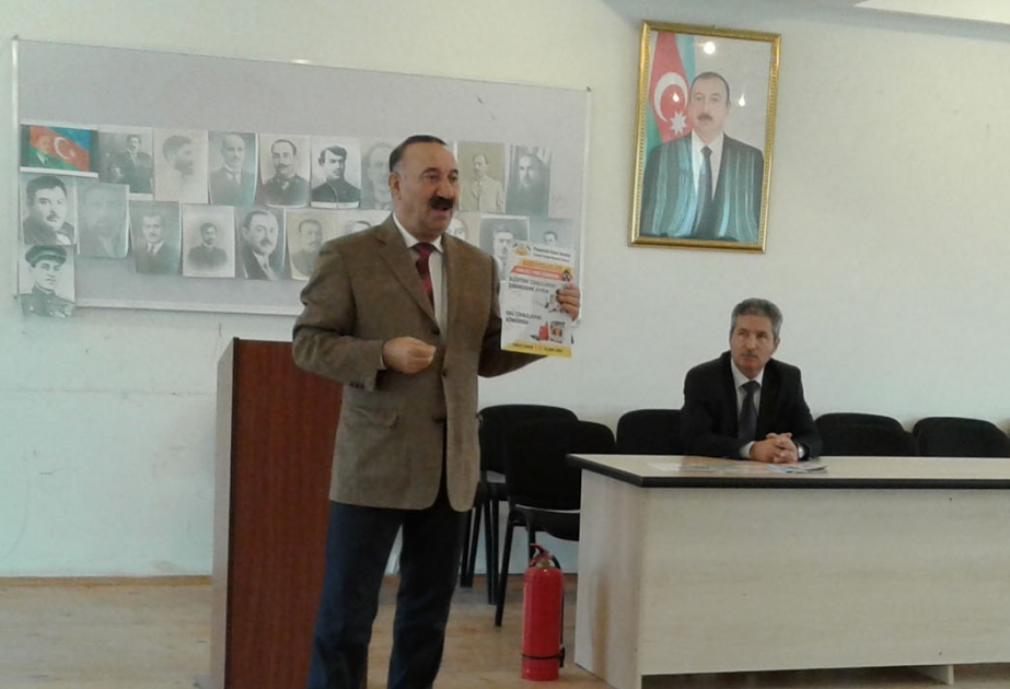 Şagirdlər yanğın təhlükəsizliyi qaydaları barədə maarifləndirilib