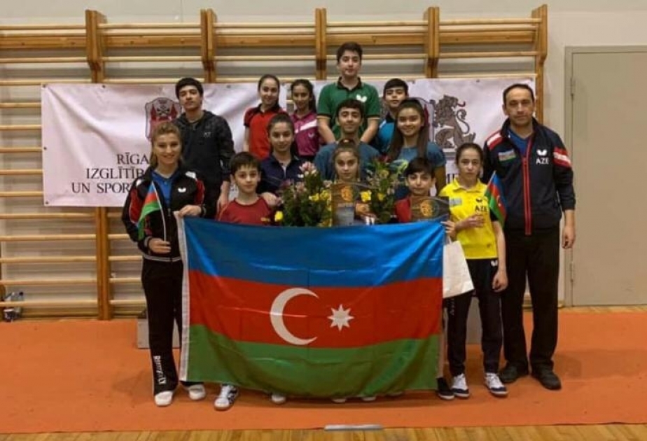 Stolüstü tennisçilərimiz Riqada üç medal qazanıblar