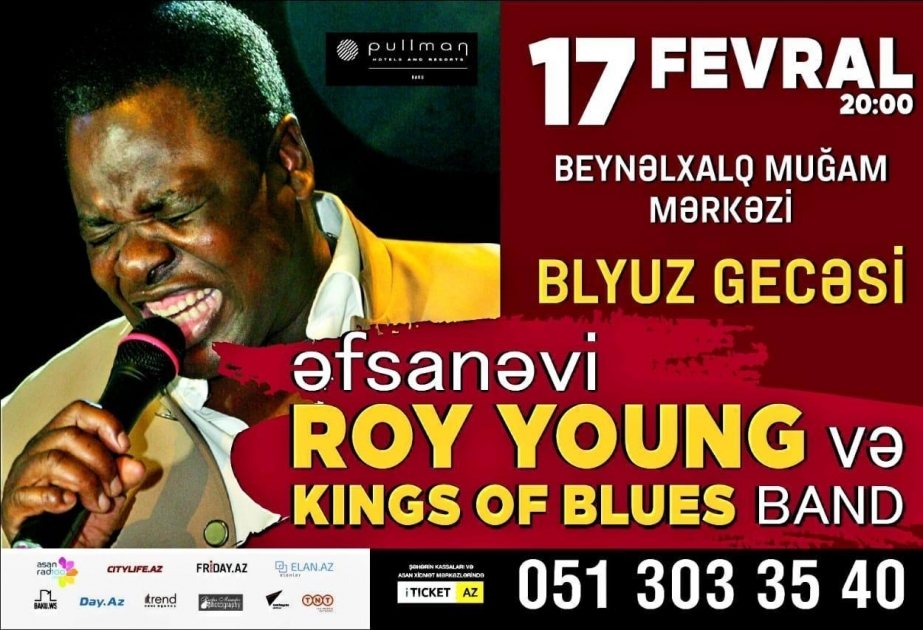 Yamayka əsilli müğənni Roy Young və “King of Blues” qrupu Bakıda çıxış edəcək