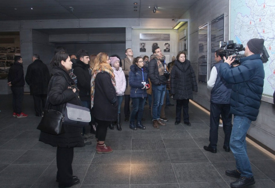 VIII Beynəlxalq Multikulturalizm Qış Məktəbinin iştirakçıları Quba Soyqırımı Memorial Kompleksini ziyarət ediblər