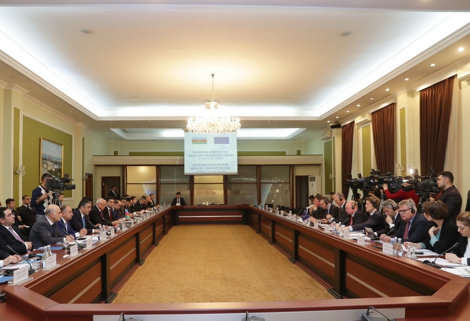 Bakıda Azərbaycanla Avropa İttifaqı arasında Yüksək Səviyyəli Nəqliyyat Dialoqunun ilk iclası keçirilib  YENİLƏNİB