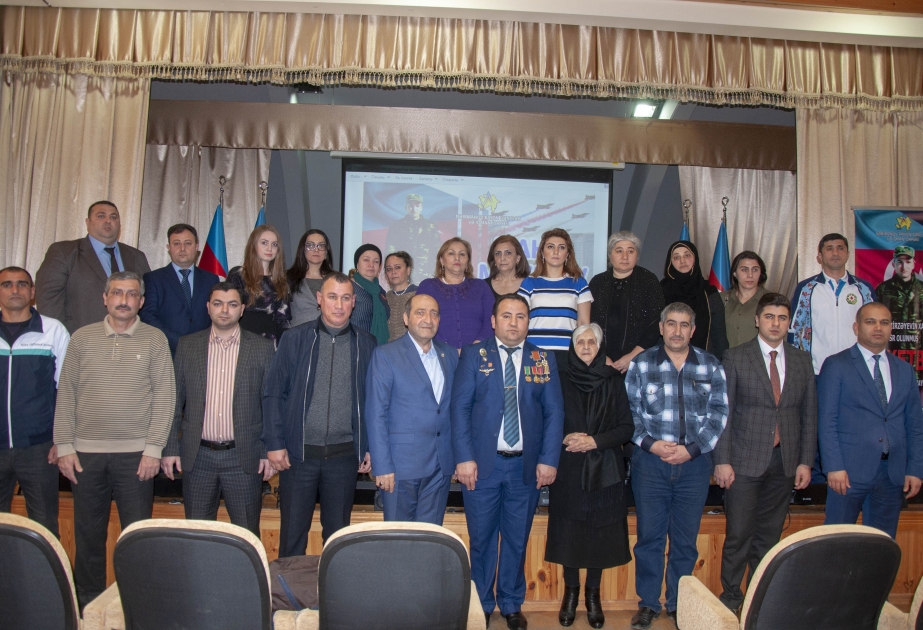 Nərimanov rayonunda şəhid Mahir Mirzəyevin xatirəsi anılıb