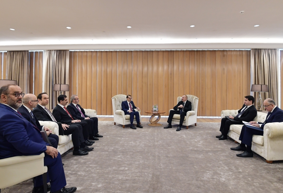President Ilham Aliyev met with Turkish minister of energy and natural resources VIDEO