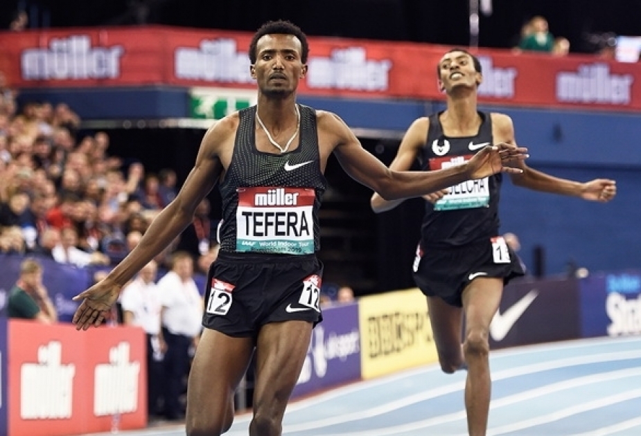 Ethiopian Tefera breaks 22-year-old world indoor 1,500m record