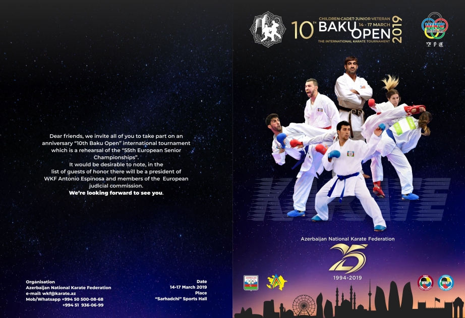 Onuncu “Baku Open” beynəlxalq karate turniri keçiriləcək
