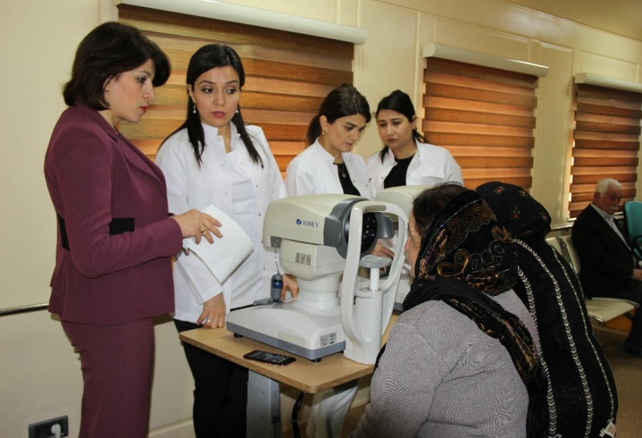 Milli Oftalmologiya Mərkəzinin Dəmiryolu Səyyar Klinikası Xaçmazda fəaliyyətə başlayıb VİDEO