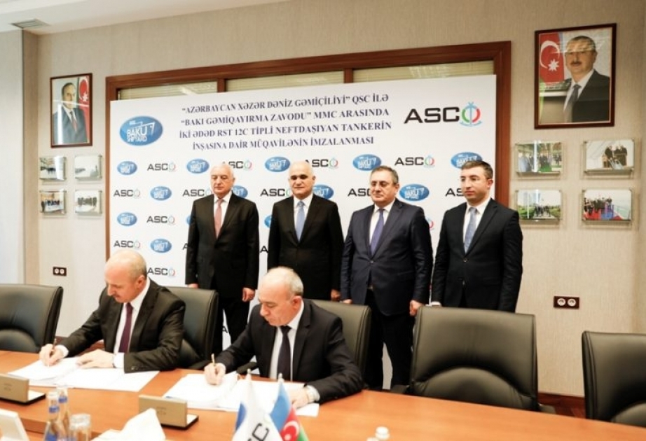 Azərbaycanda inşa olunan ilk tanker tikintisinin növbəti mərhələsi üçün suya buraxılıb  YENİLƏNİB