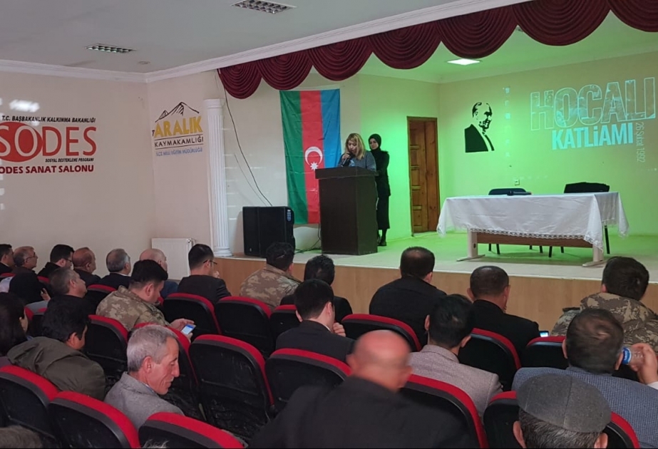Türkiyənin Aralıq şəhərində Xocalı soyqırımı ilə bağlı anım mərasimi keçirilib