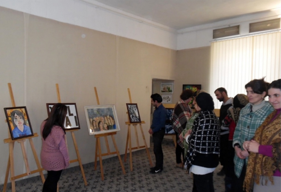 Şəki Dövlət Rəsm Qalereyasında “Xocalı ağrısı” adlı sərgi açılıb