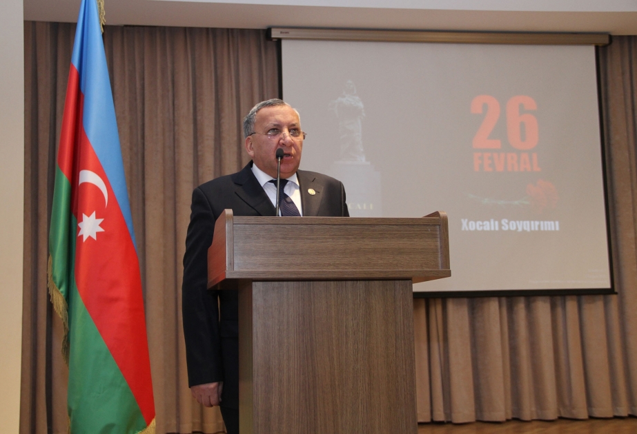 AzMİU-da Xocalı soyqırımı qurbanlarının xatirəsi anılıb
