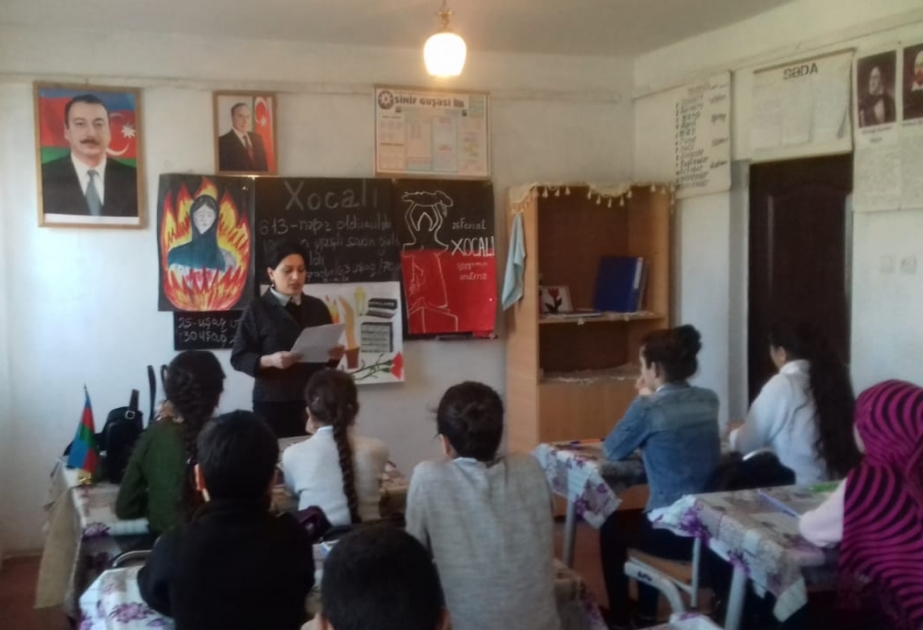 Astarada Xocalı soyqırımına həsr olunmuş tarix dərsləri keçirilir