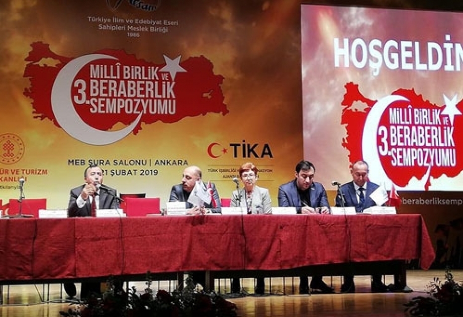 Ankarada keçirilən III Milli Birlik və Bərabərlik Simpoziumunda ölkəmiz də təmsil olunub