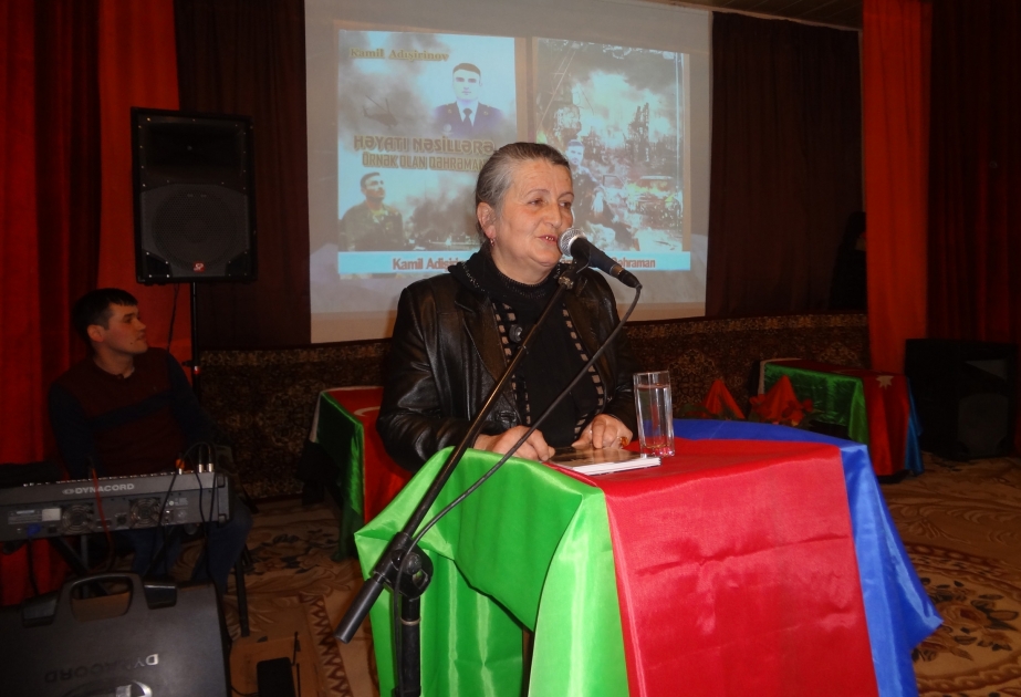 Şəkidə şəhid Aqşin Abdullayevə həsr edilmiş kitabın təqdimatı olub