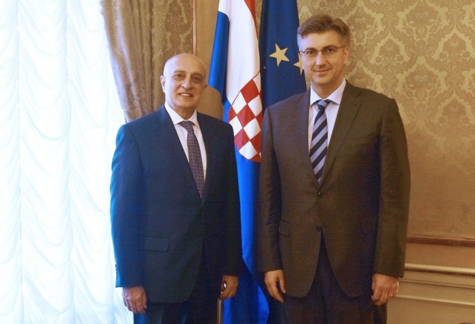 بحث آفاق تطوير العلاقات الأذربيجانية الكرواتية