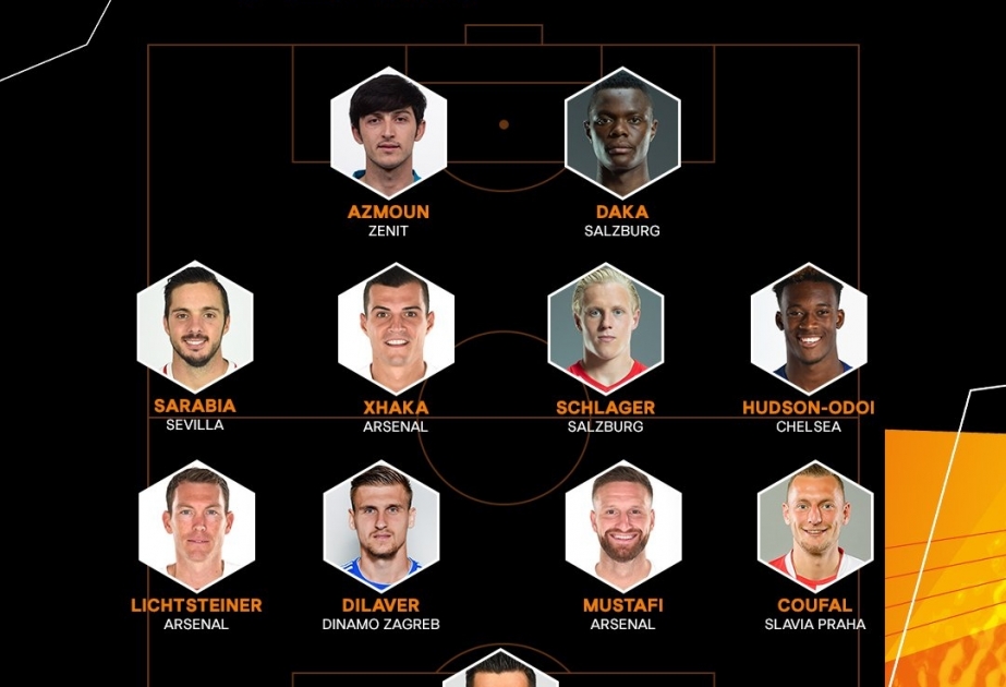 UEFA Avropa Liqasının onaltıdabir final mərhələsinin rəmzi komandası müəyyənləşib
