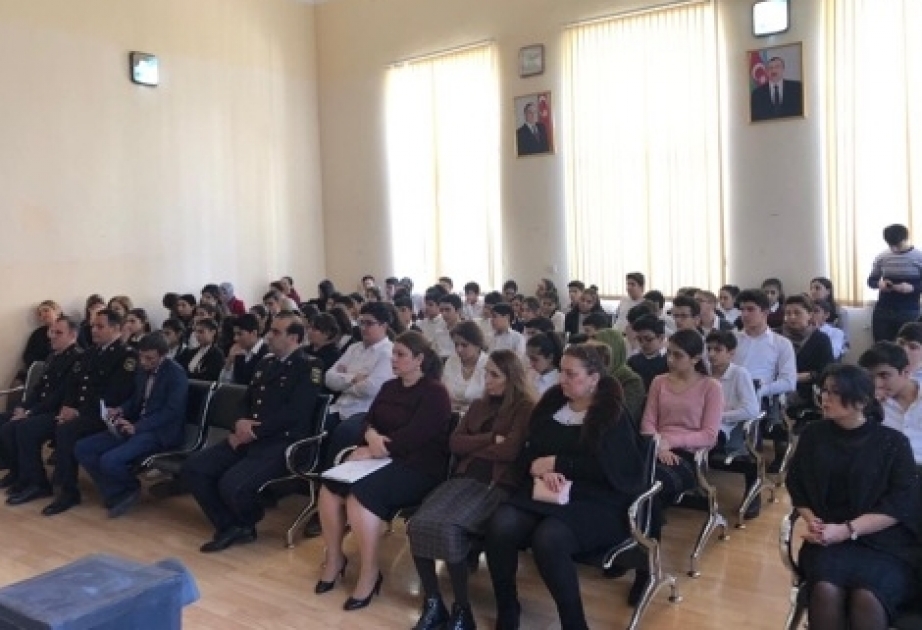 Məktəblilər narkomaniya və onun fəsadları barədə maarifləndirilir