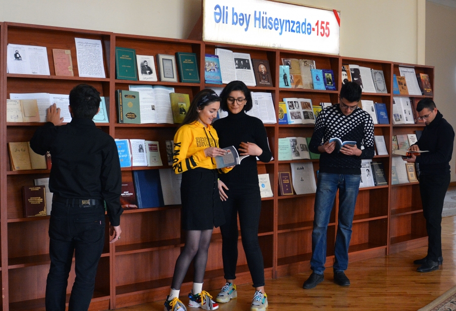 Milli Kitabxanada “Əli bəy Hüseynzadə-155” adlı sərgi açılıb