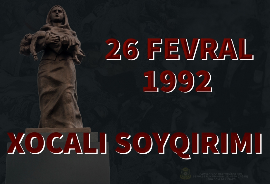 Xocalı faciəsi qurbanlarının xatirəsi Səfərbərlik və Hərbi Xidmətə Çağırış üzrə Dövlət Xidmətində anılıb