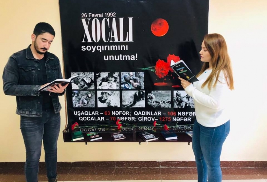 Azərbaycan Memarlıq və İnşaat Universitetində əcnəbi tələbələr üçün Xocalı dərsi