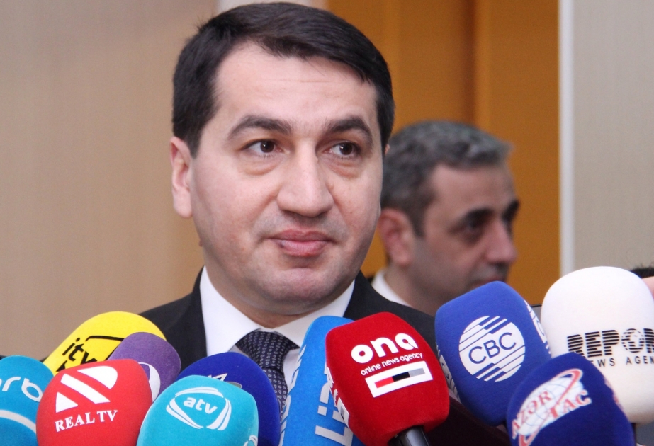 Hikmət Hacıyev: Ermənistan Azərbaycanın işğal olunmuş ərazilərində qeyri-qanuni fəaliyyətlərə görə məsuliyyət daşıyır