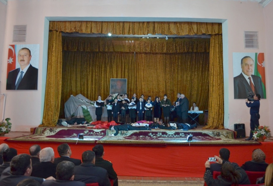 Kürdəmirdə Xocalı soyqırımı qurbanlarının xatirəsi yad olunub