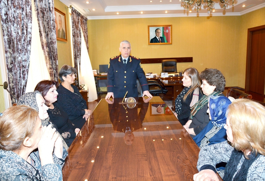 Xocalı soyqırımı zamanı şəhid olmuş polis əməkdaşlarının ailə üzvləri ilə görüş keçirilib