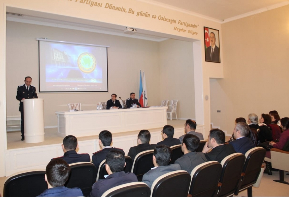Ağsu regional miqrasiya idarəsi Göyçayda maarifləndirici tədbir keçirib