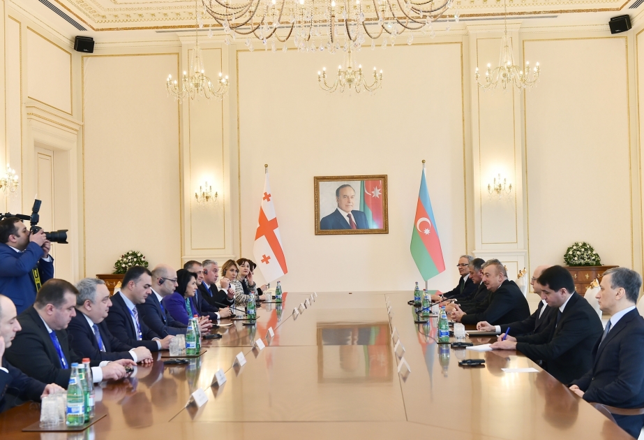 Azerbaijani, Georgian presidents held expanded meeting VIDEO