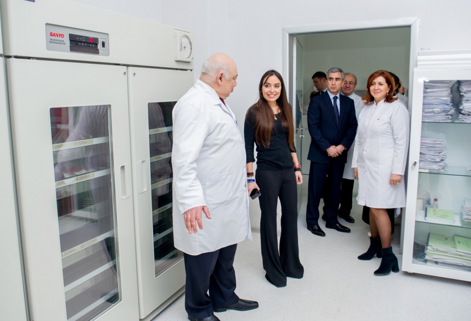 Heydər Əliyev Fondunun vitse-prezidenti Leyla Əliyeva Elmi-Tədqiqat Hematologiya və Transfuziologiya İnstitutunda olub