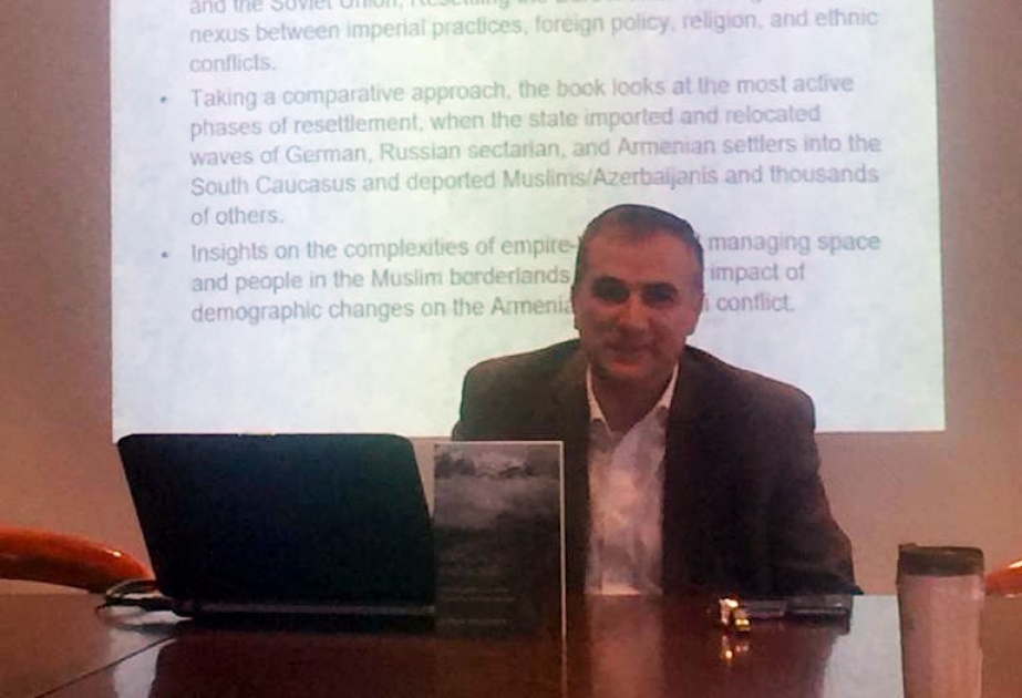 “Sərhəd zolaqlarının məskunlaşdırılması və Cənubi Qafqazda etnik münaqişə” kitabının Kanadada təqdimatı olub