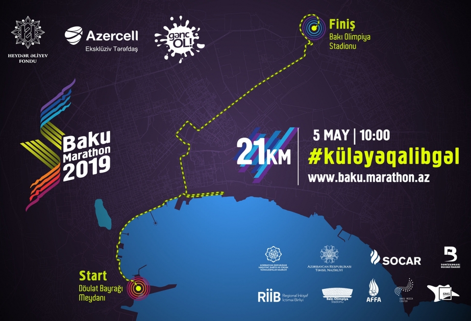 Heydər Əliyev Fondunun təşkilatçılığı ilə “Bakı Marafonu-2019” başlayır