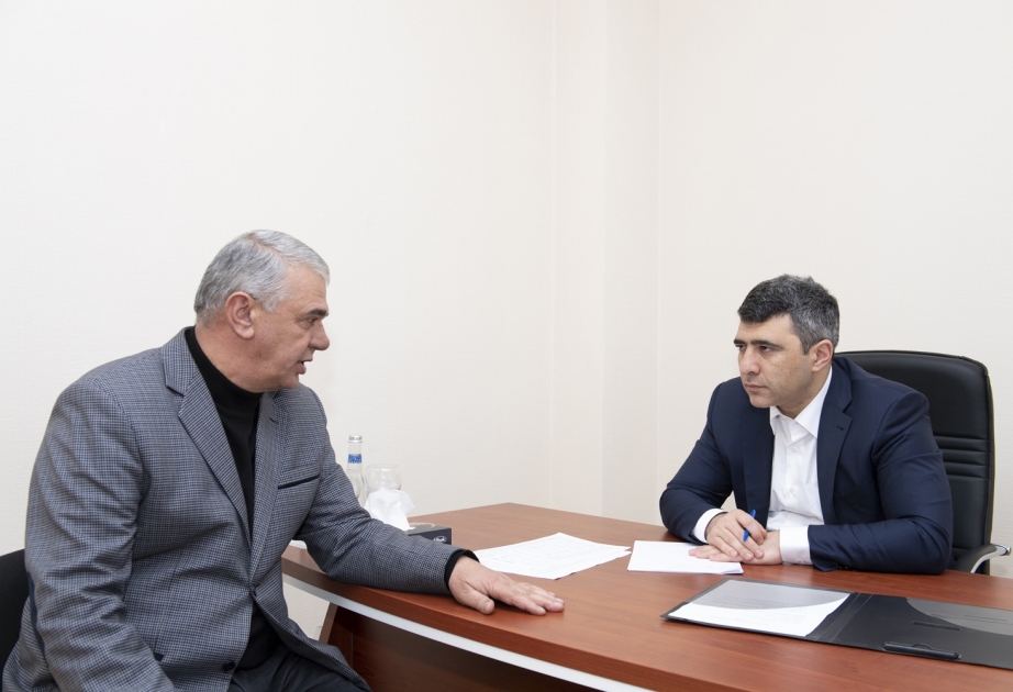 Nazir İnam Kərimov Sabirabadda vətəndaşlarla görüşüb