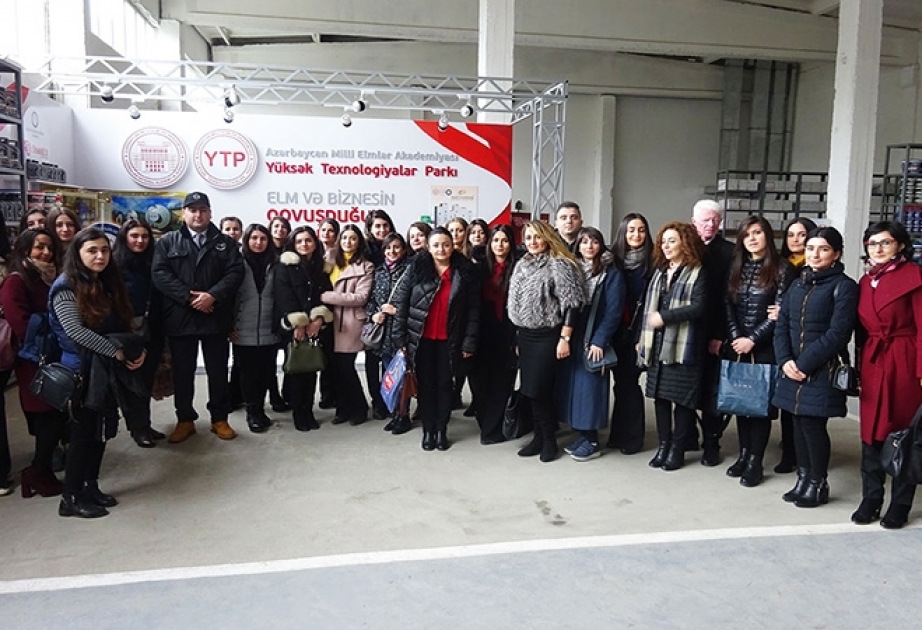 Gənc tədqiqatçılara AMEA-nın Yüksək Texnologiyalar Parkı haqqında məlumat verilib
