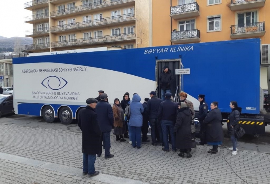 Milli Oftalmologiya Mərkəzinin Şəki şəhərində keçirdiyi aksiya çərçivəsində 204 nəfər müayinə olunub